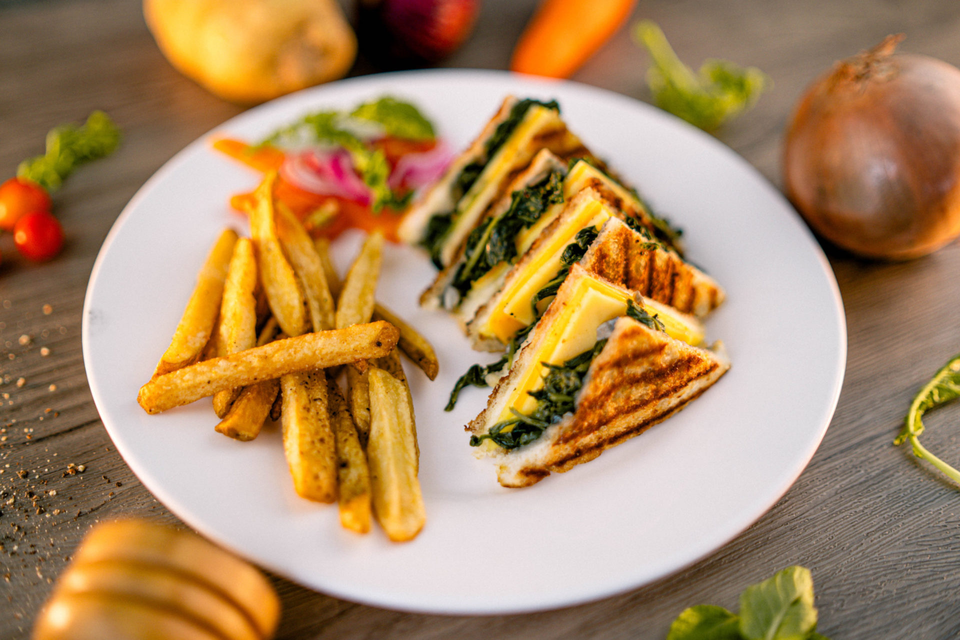 Truffle Spinach Grilled Cheese